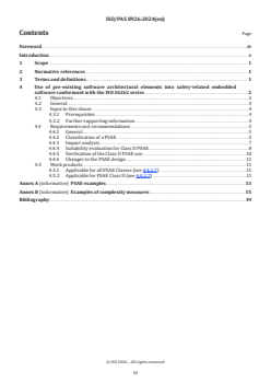 ISO/PAS 8926:2024 - Road vehicles — Functional safety — Use of pre-existing software architectural elements
Released:29. 01. 2024 - Page 3 preview