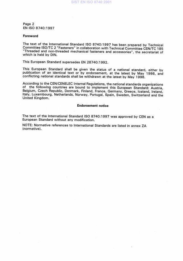 EN ISO 8740:1997 EN ISO 8740:2001 - Page 4 preview