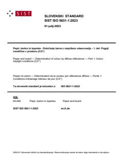 SIST ISO 5631-1:2023 SIST ISO 5631-1:2023 - Page 1 preview