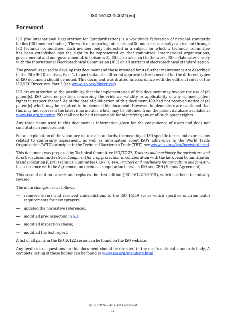 ISO 16122-1:2024 ISO 16122-1:2024 - Agricultural and forestry machinery — Inspection of sprayers in use — Part 1: General
Released:12/19/2024 - Page 4 preview