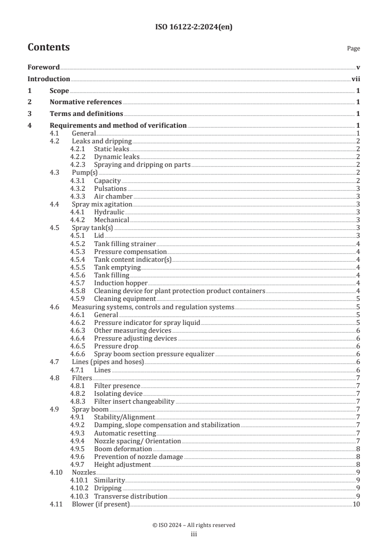 ISO 16122-2:2024 - Agricultural and forestry machinery — Inspection of sprayers in use — Part 2: Horizontal boom sprayers
Released:12/19/2024