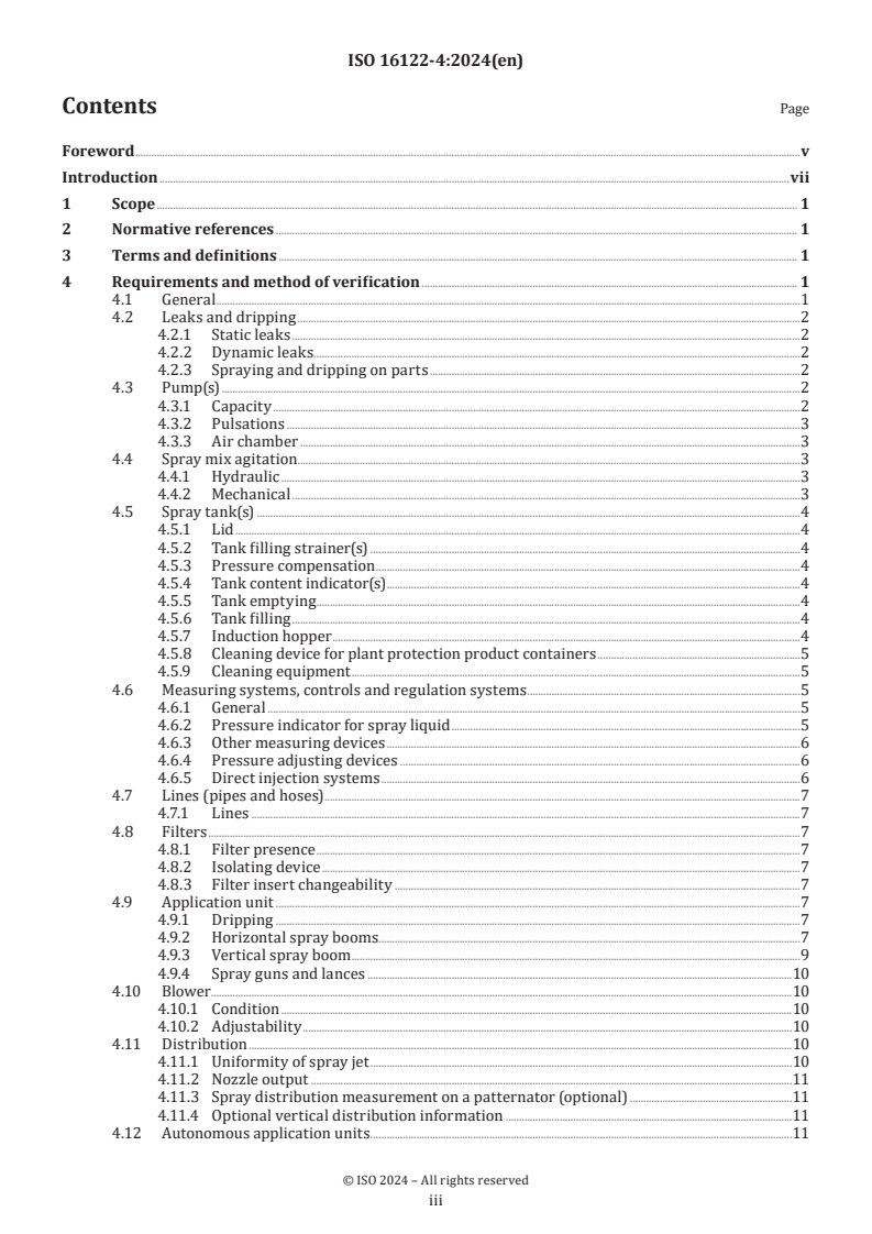 ISO 16122-4:2024 - Agricultural and forestry machinery — Inspection of sprayers in use — Part 4: Fixed and semi-mobile sprayers
Released:12/19/2024