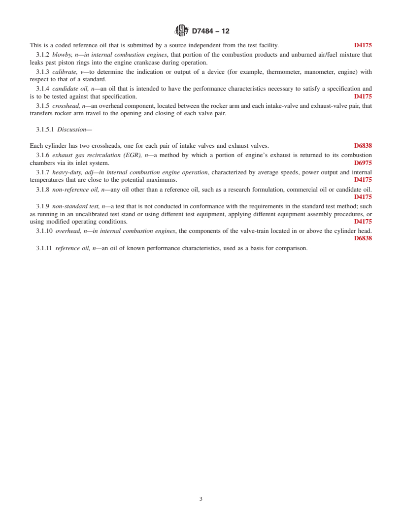 REDLINE ASTM D7484-12 - Standard Test Method for Evaluation of Automotive Engine Oils for Valve-Train Wear Performance  in Cummins ISB Medium-Duty Diesel Engine