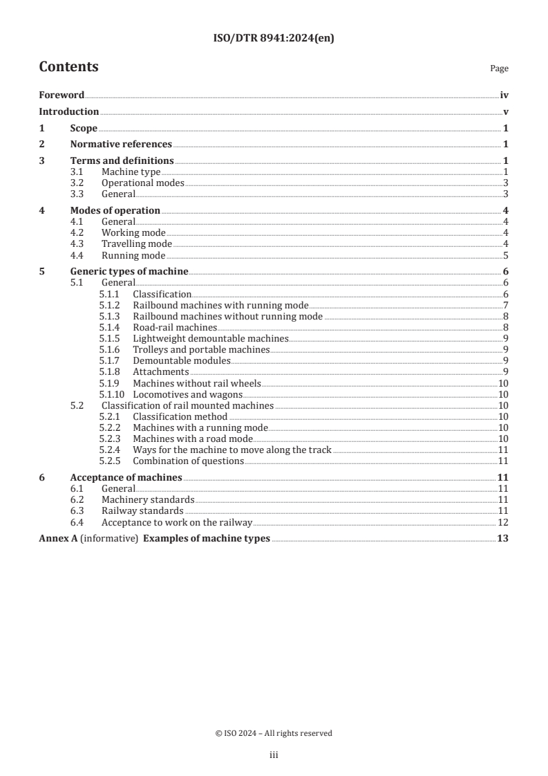 ISO/DTR 8941 - Railway infrastructure — Rail mounted construction, maintenance and inspection machines — Explanation of machine type
Released:1. 02. 2024