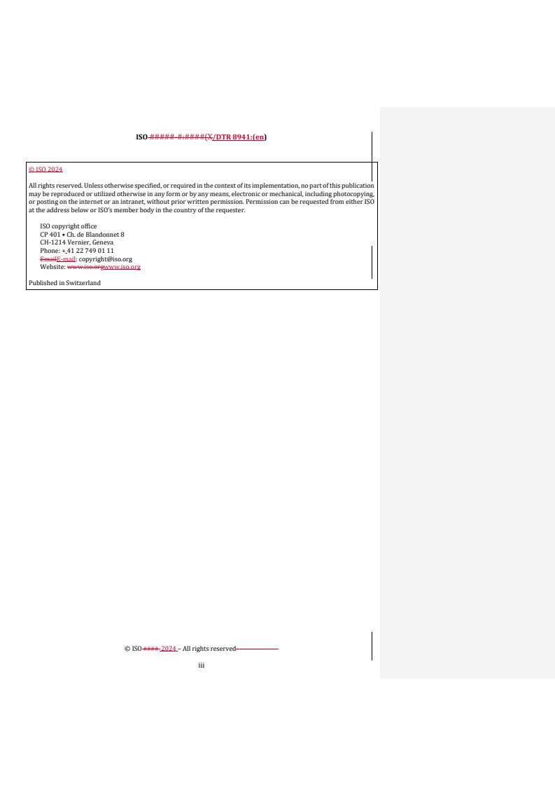 REDLINE ISO/DTR 8941 - Railway infrastructure — Rail mounted construction, maintenance and inspection machines — Explanation of machine type
Released:1. 02. 2024