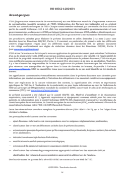 ISO 18562-1:2024 ISO 18562-1:2024 - Évaluation de la biocompatibilité des chemins de gaz respiratoire utilisés dans le domaine de la santé — Partie 1: Évaluation et essais au sein d'un processus de gestion du risque
Released:8. 03. 2024 - Page 4 preview