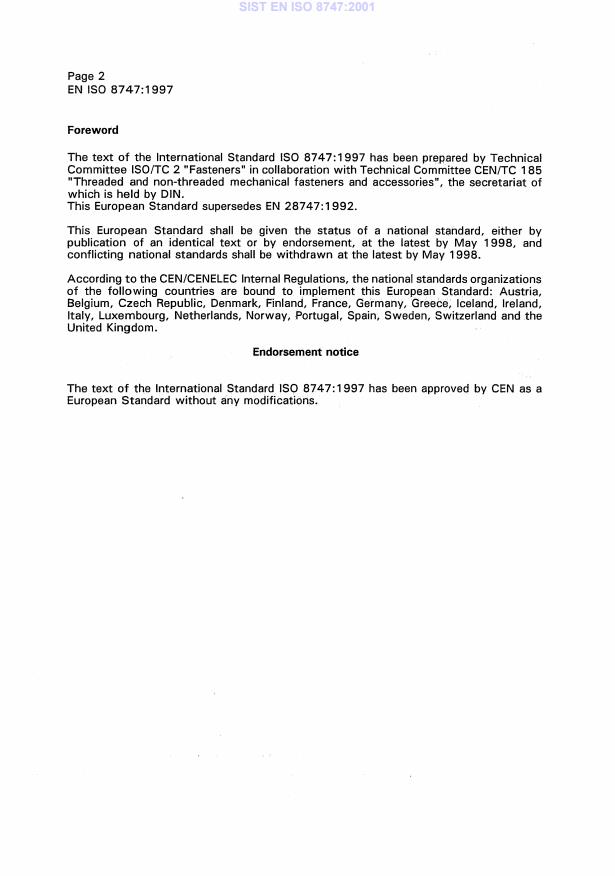 EN ISO 8747:1997 EN ISO 8747:2001 - Page 4 preview