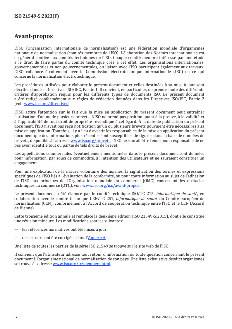 ISO 21549-5:2023 ISO 21549-5:2023 - Informatique de santé — Données relatives aux cartes de santé des patients — Partie 5: Données d'identification
Released:31. 10. 2023 - Page 4 preview