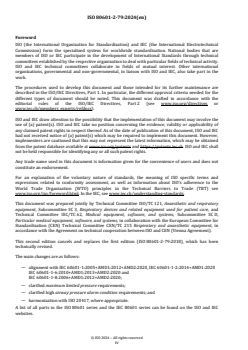 ISO 80601-2-79:2024 - Medical electrical equipment — Part 2-79: Particular requirements for basic safety and essential performance of ventilatory support equipment for ventilatory impairment
Released:28. 08. 2024 - Page 4 preview