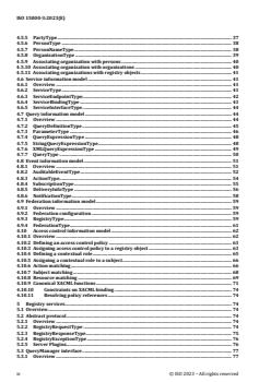 ISO 15000-3:2023 ISO 15000-3:2023 - Electronic business eXtensible Markup Language (ebXML) — Part 3: Registry and repository
Released:16. 01. 2023 - Page 4 preview