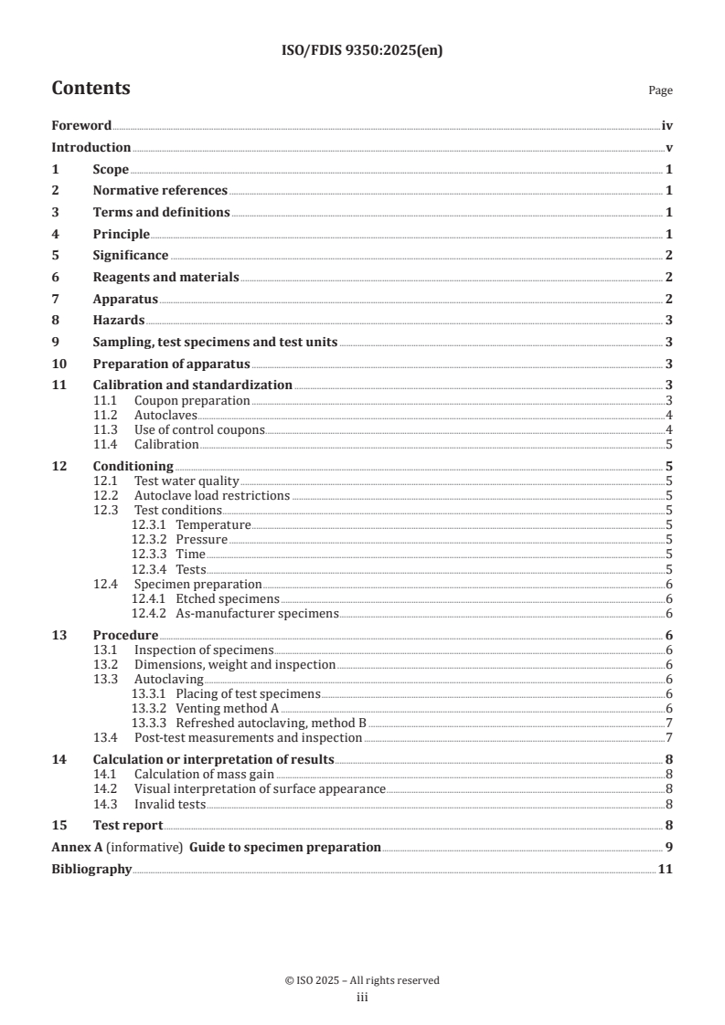 ISO/FDIS 9350 - Corrosion of metals and alloys — Testing method of corrosion resistance for hafnium at high temperature and pressure
Released:8. 05. 2025