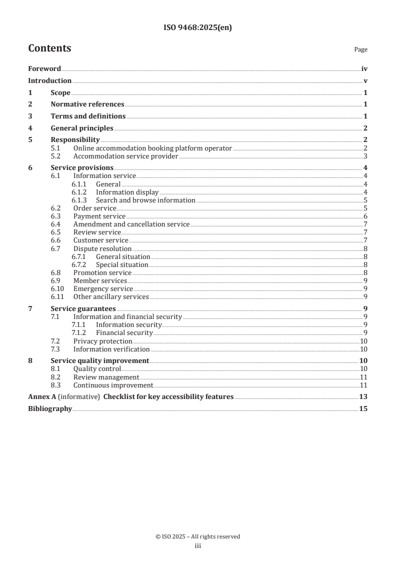 ISO 9468:2025 - Tourism and related services — Online travel agency (OTA) — Guidelines for online accommodation booking platform services
Released:20. 02. 2025