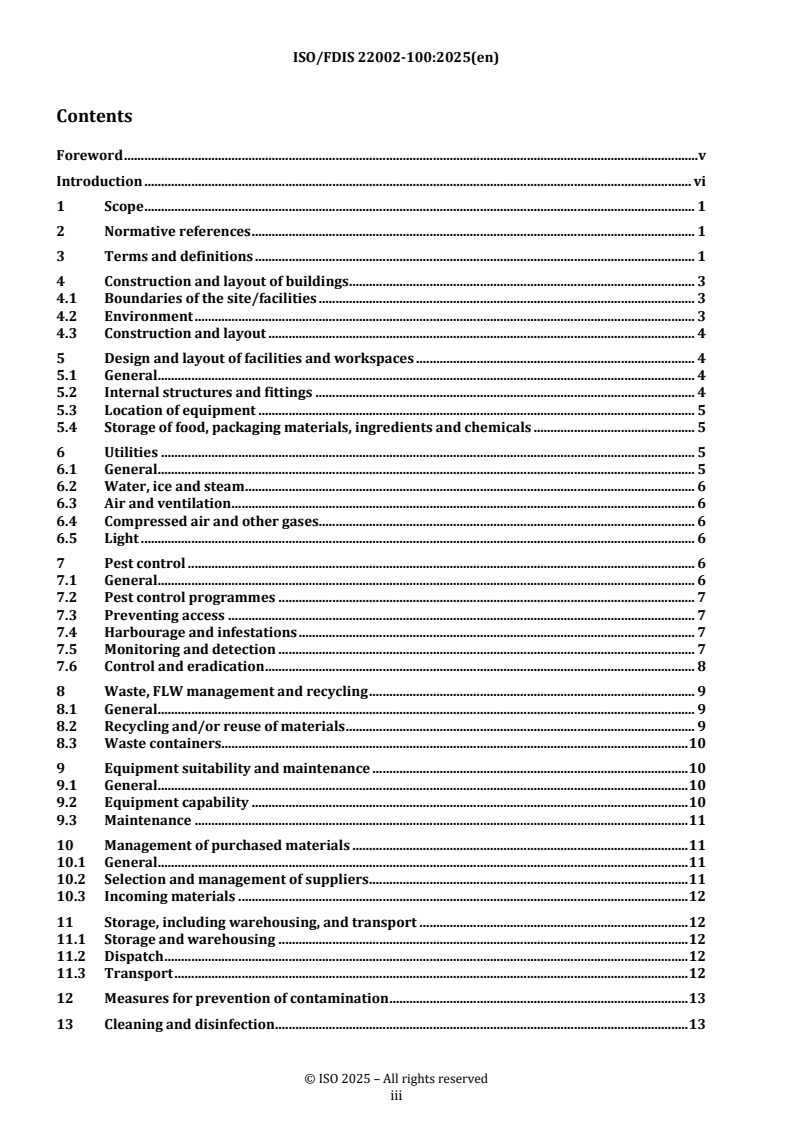 REDLINE ISO/FDIS 22002-100 - Prerequisite programmes on food safety — Part 100: Requirements for the food, feed and packaging supply chain
Released:10. 04. 2025