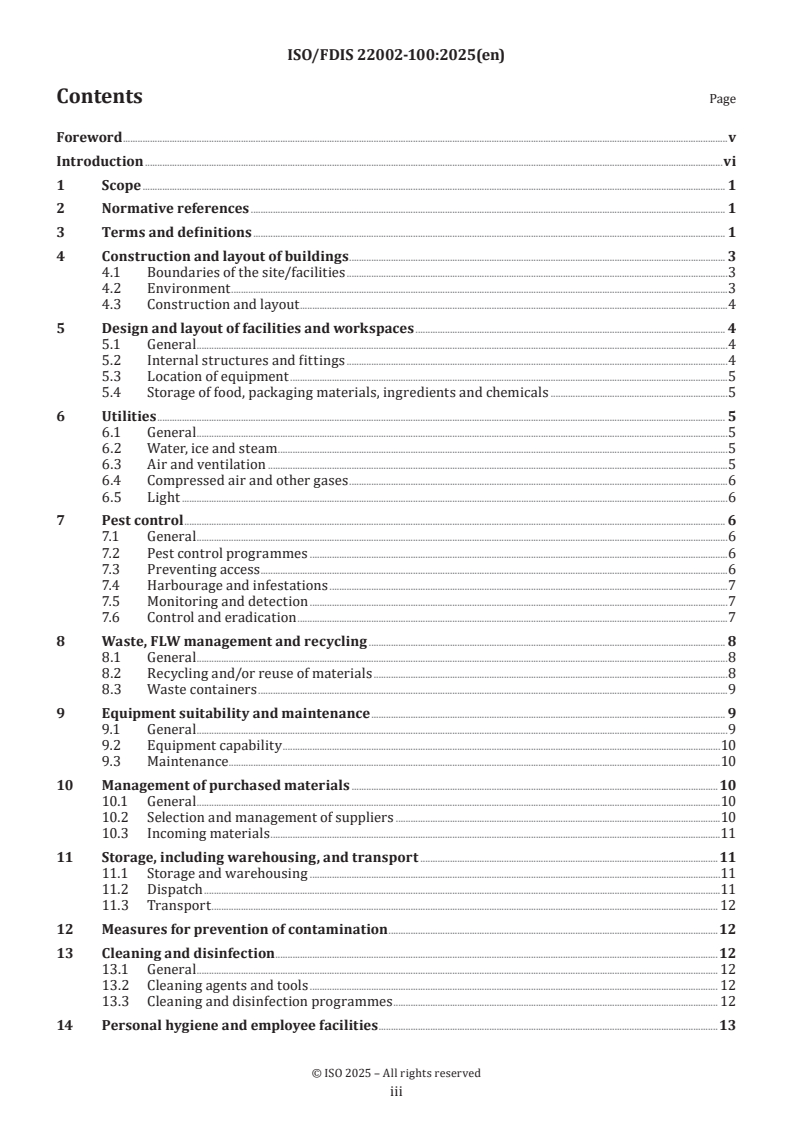ISO/FDIS 22002-100 - Prerequisite programmes on food safety — Part 100: Requirements for the food, feed and packaging supply chain
Released:10. 04. 2025