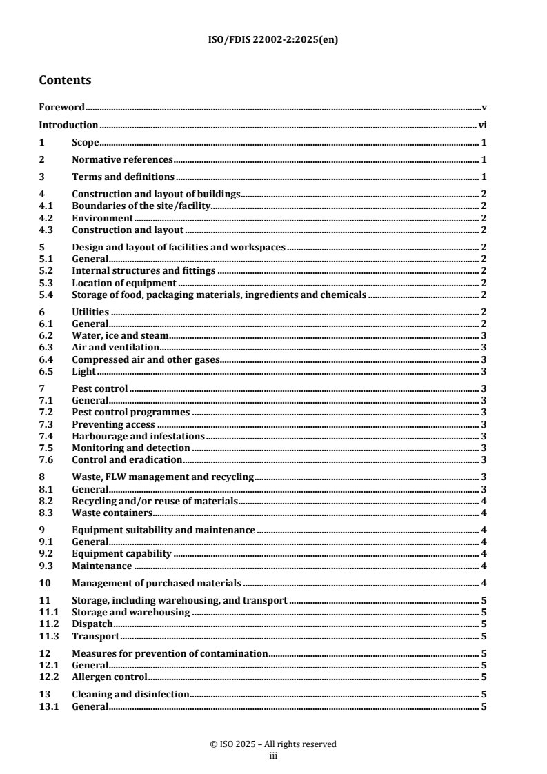 REDLINE ISO/FDIS 22002-2 - Prerequisite programmes on food safety — Part 2: Catering
Released:10. 04. 2025