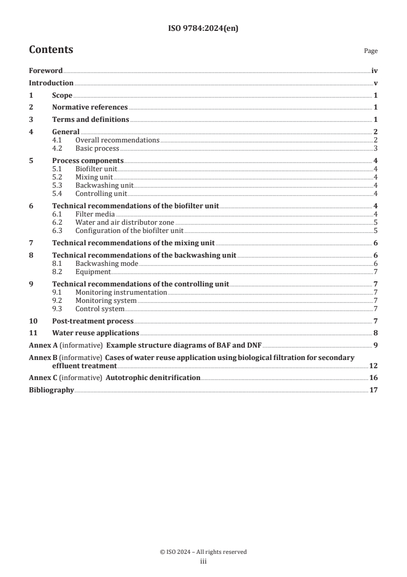 ISO 9784:2024 - Guidelines for biological filtration of secondary effluent for water reuse
Released:10/28/2024
