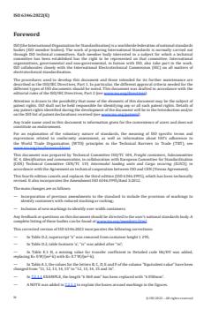 ISO 6346:2022 ISO 6346:2022 - Freight containers — Coding, identification and marking
Released:15. 08. 2022 - Page 4 preview