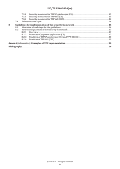 ISO/TS 9546:2024 ISO/TS 9546:2024 - Guidelines for security framework of information systems of third-party payment services
Released:12/19/2024 - Page 4 preview