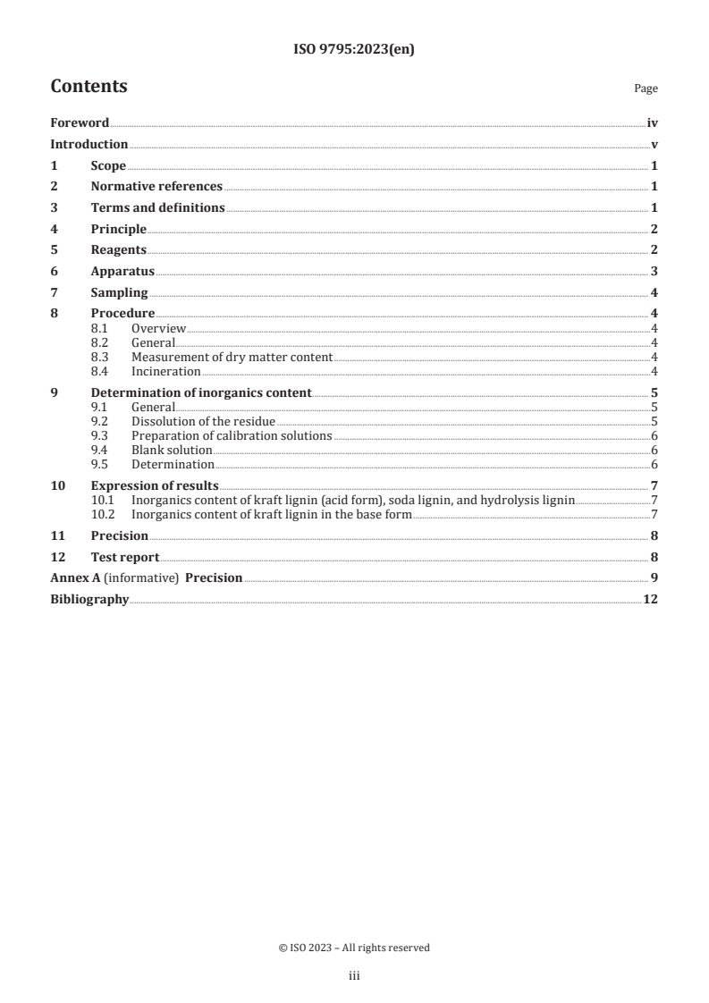 ISO 9795:2023 - Lignins — Determination of inorganics content in kraft lignin, soda lignin and hydrolysis lignin
Released:18. 12. 2023
