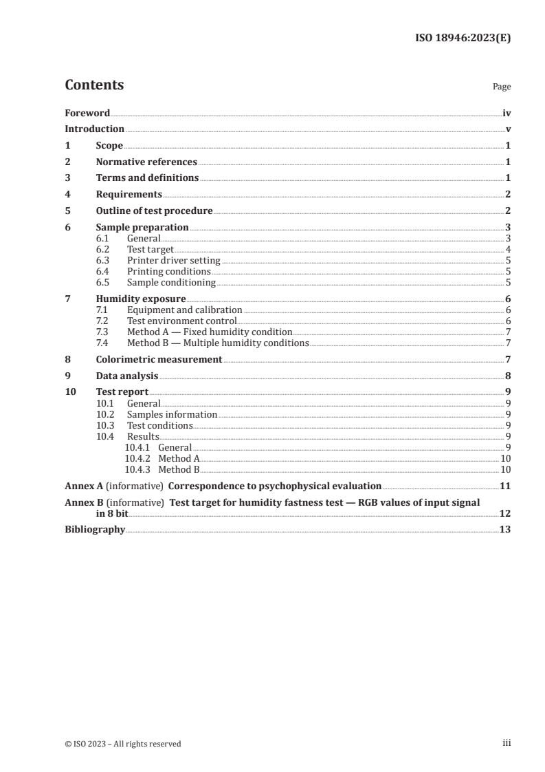 ISO 18946:2023 - Imaging materials — Reflection colour photographic prints — Method for testing humidity fastness
Released:19. 12. 2023