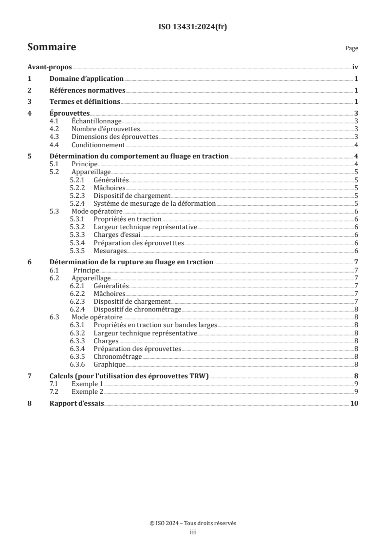 ISO 13431:2024 - Géotextiles et produits apparentés — Détermination du comportement au fluage en traction et de la rupture au fluage en traction
Released:6. 08. 2024