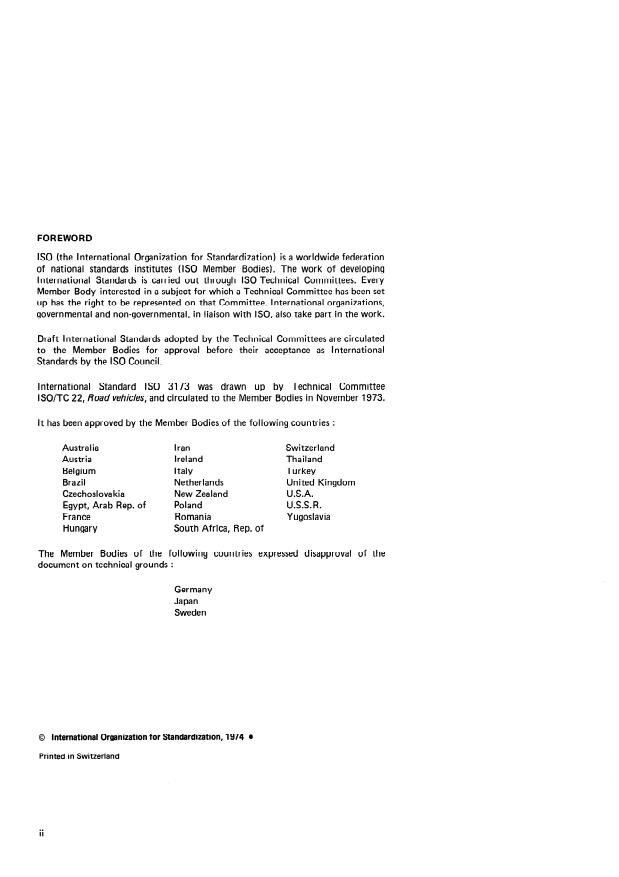 ISO 3173:1974 ISO 3173:1974 - Road vehicles -- Apparatus for measurement of the opacity of exhaust gas from diesel engines operating under steady state conditions - Page 2 preview