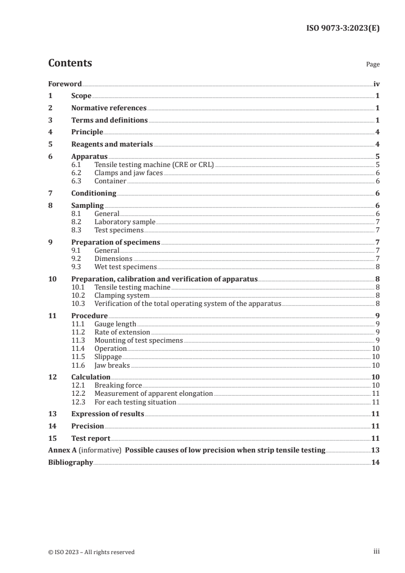 ISO 9073-3:2023 - Nonwovens — Test methods — Part 3: Determination of tensile strength and elongation at break using the strip method
Released:2. 05. 2025