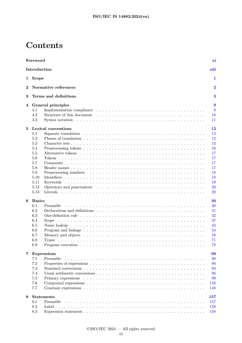 ISO/IEC PRF 14882 - Programming languages — C++
Released:30. 07. 2024