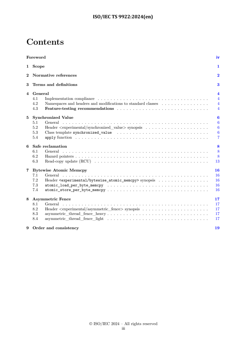 ISO/IEC TS 9922:2024 - Programming Languages — Technical specification for C++ extensions for concurrency 2
Released:11/26/2024