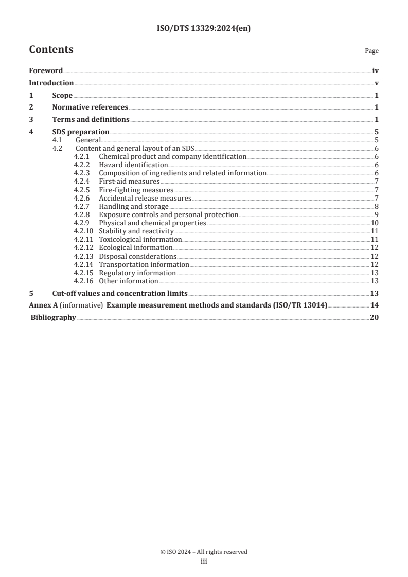 ISO/DTS 13329 - Nanomaterials — Preparation of safety data sheets (SDS)
Released:12. 06. 2024