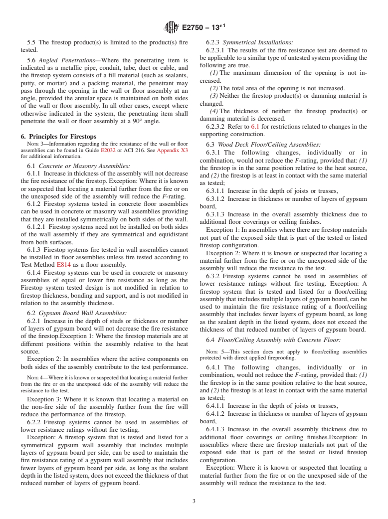 ASTM E2750-13e1 - Standard Guide for  Extension of Data from Penetration Firestop System Tests Conducted  in Accordance with ASTM E814