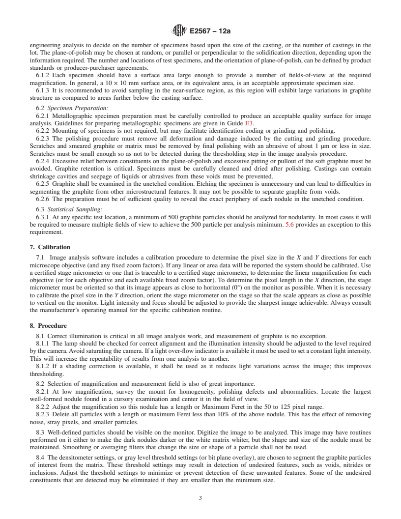 ASTM E2567-12a - Standard Test Method for Determining Nodularity And ...