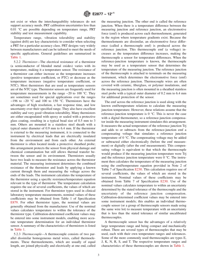 ASTM E2877-12e1 - Standard Guide for Digital Contact Thermometers