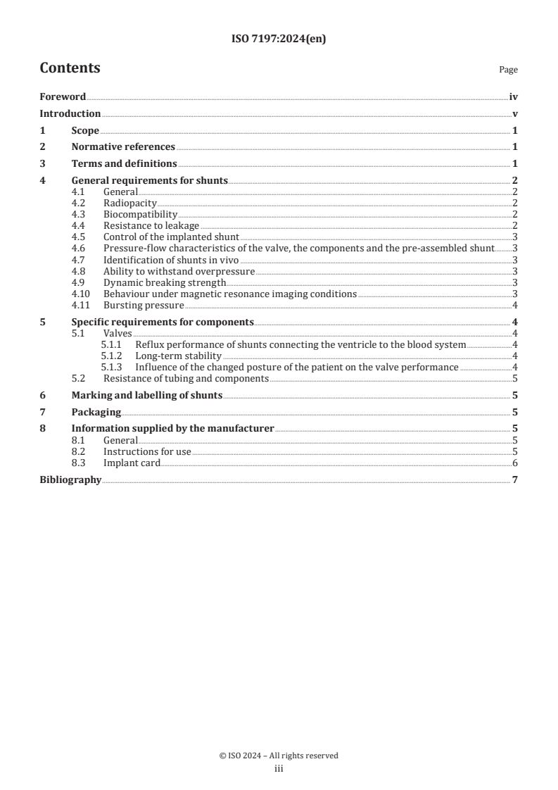 ISO 7197:2024 - Neurosurgical implants — Sterile, single-use hydrocephalus shunts
Released:31. 07. 2024