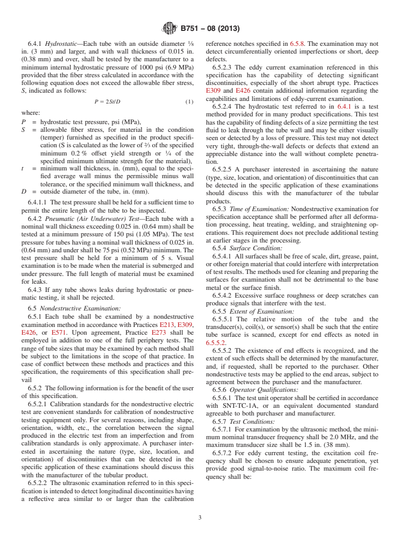 ASTM B751-08(2013) - Standard Specification for General Requirements for Nickel and Nickel Alloy Welded Tube