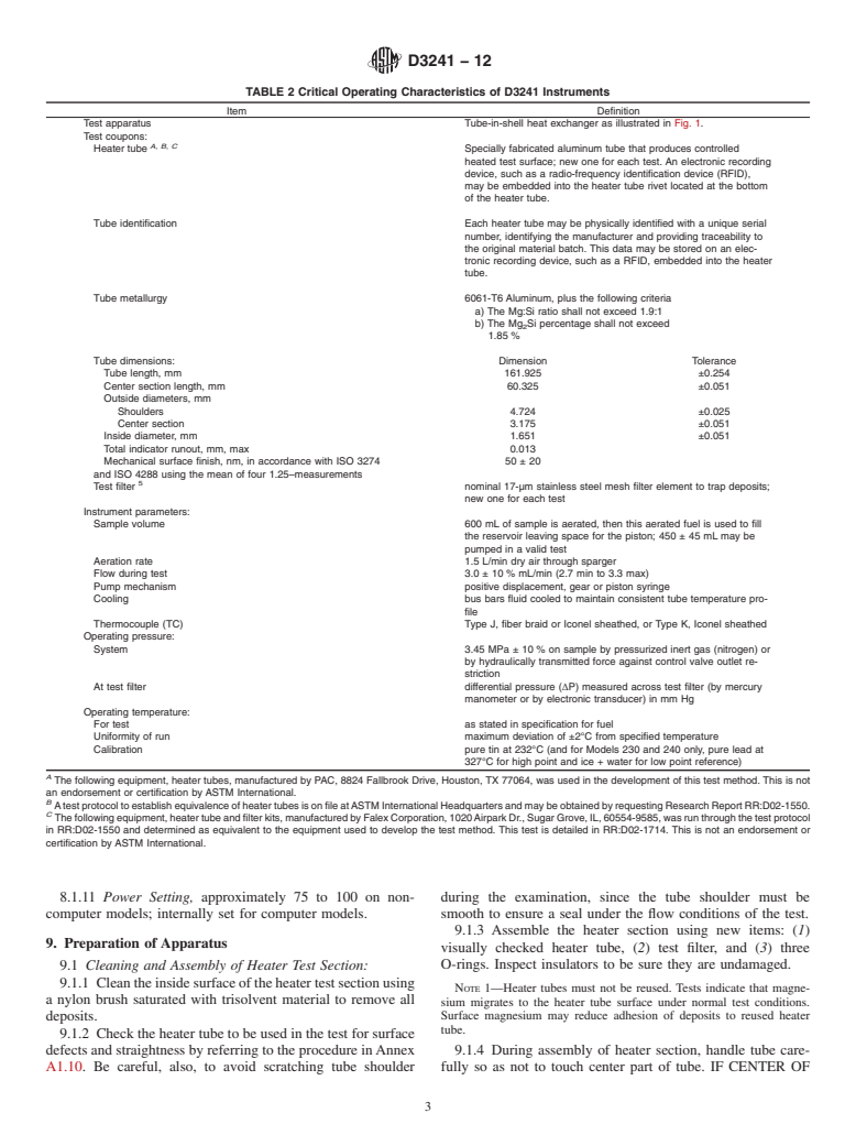 ASTM D3241-12 - Standard Test Method for Thermal Oxidation Stability of Aviation Turbine Fuels