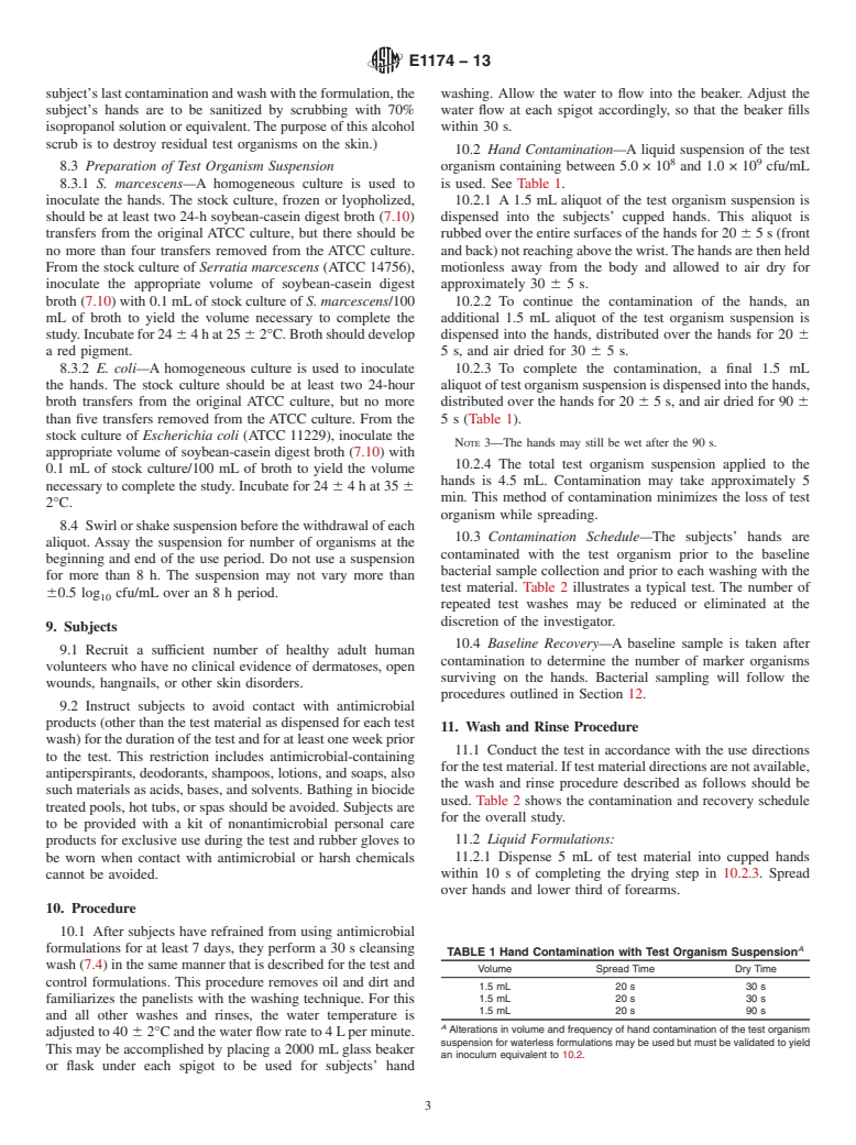 ASTM E1174-13 - Standard Test Method for  Evaluation of the Effectiveness of Health Care Personnel Handwash  Formulations