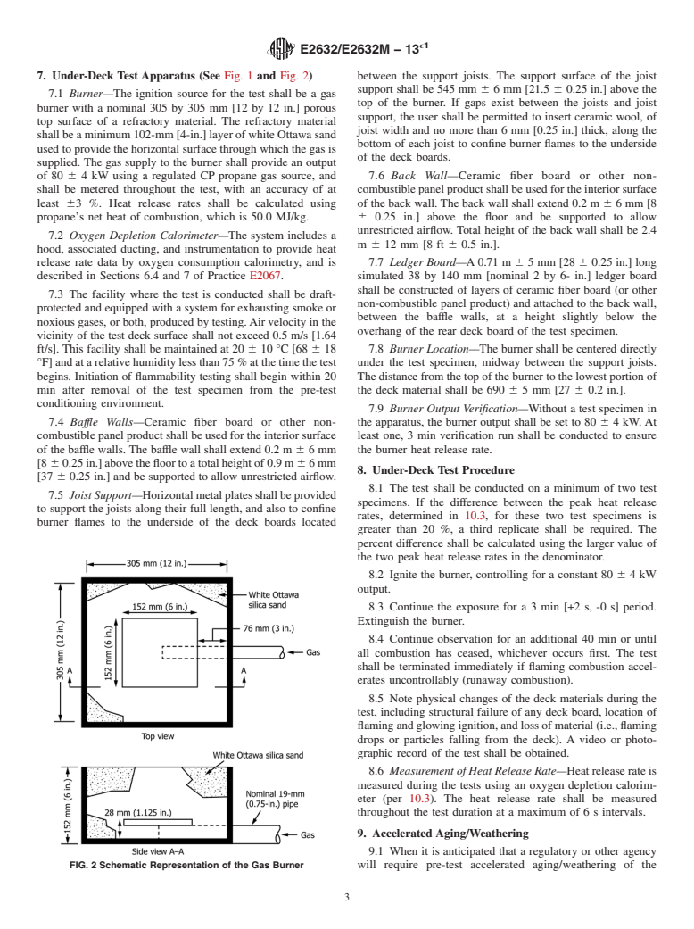 ASTM E2632/E2632M-13e1 - Standard Test Method for Evaluating the Under-Deck Fire Test Response of Deck Materials