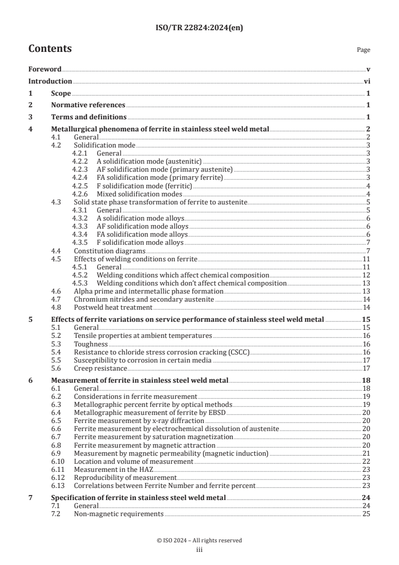 ISO/TR 22824:2024 - Welding — Best practices for specification and measurement of ferrite in stainless steel weld metal
Released:12/3/2024