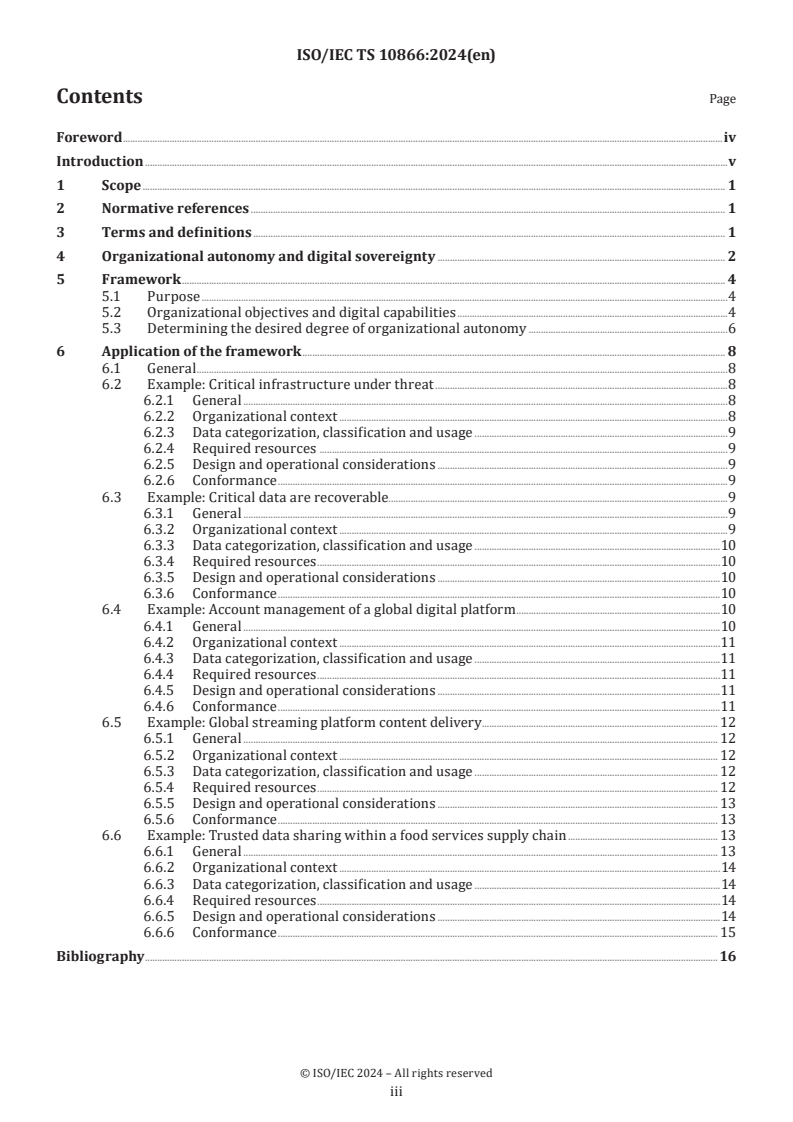 ISO/IEC TS 10866:2024 - Information technology — Cloud computing and distributed platforms — Framework and concepts for organizational autonomy and digital sovereignty
Released:11/27/2024