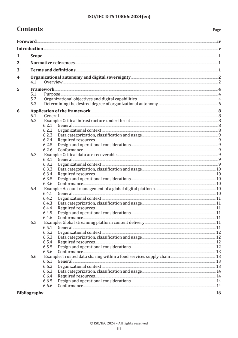 ISO/IEC DTS 10866 - Information technology — Cloud computing and distributed platforms — Framework and concepts for organizational autonomy and digital sovereignty
Released:18. 06. 2024