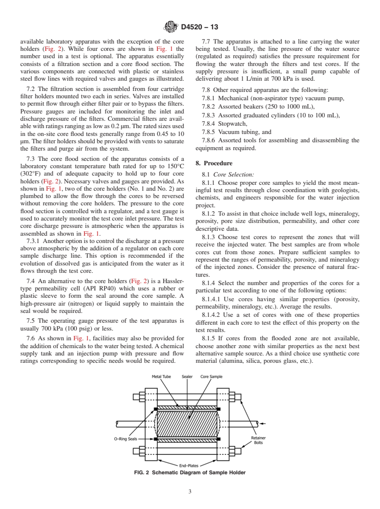 ASTM D4520-13 - Standard Practice for  Determining Water Injectivity Through the Use of On-Site Floods