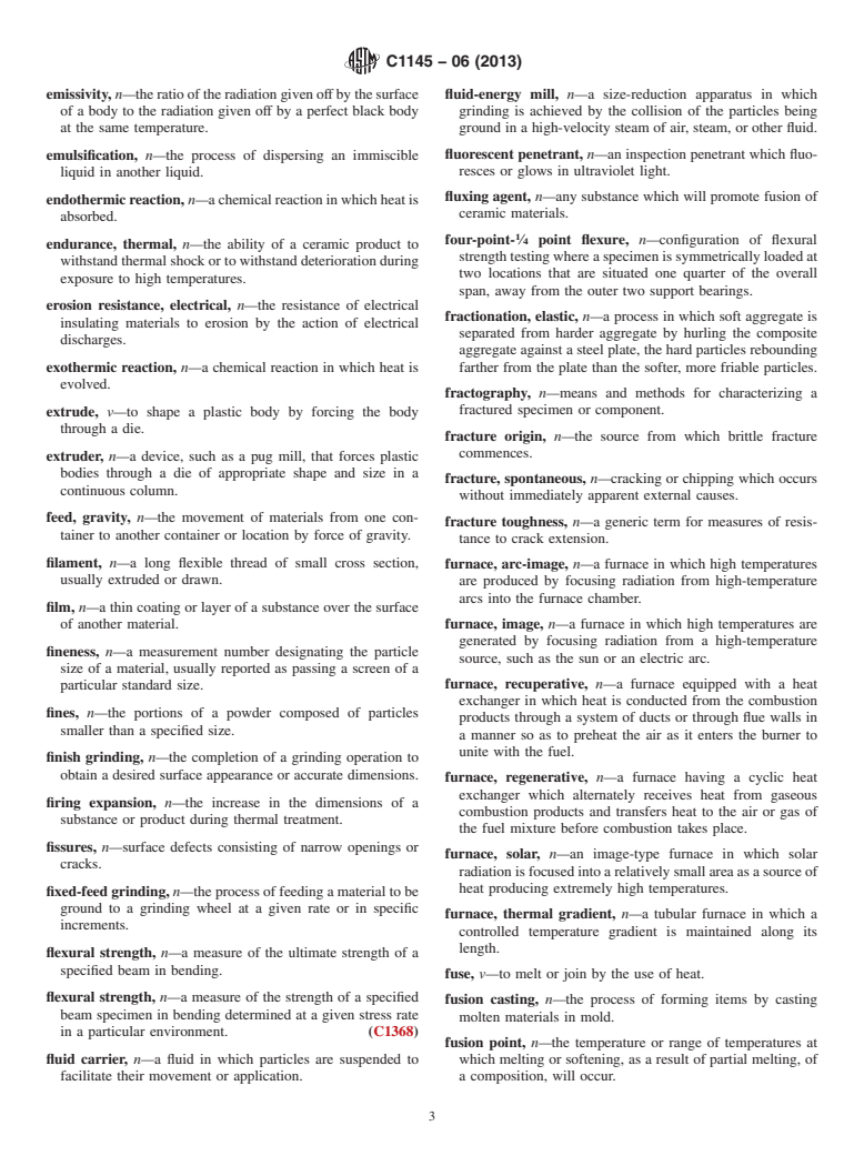 ASTM C1145-06(2013) - Standard Terminology of  Advanced Ceramics