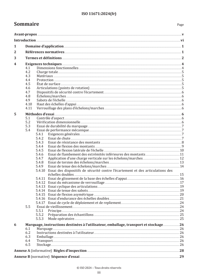 ISO 11671:2024 - Plastiques renforcés de fibres de verre — Échelle télescopique — Exigences et méthodes d'essai
Released:20. 09. 2024