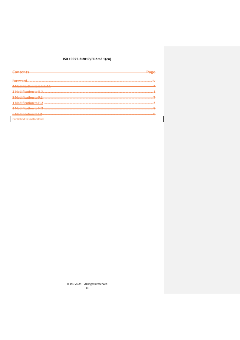 REDLINE ISO 10077-2:2017/FDAmd 1 - Thermal performance of windows, doors and shutters — Calculation of thermal transmittance — Part 2: Numerical method for frames — Amendment 1
Released:29. 07. 2024