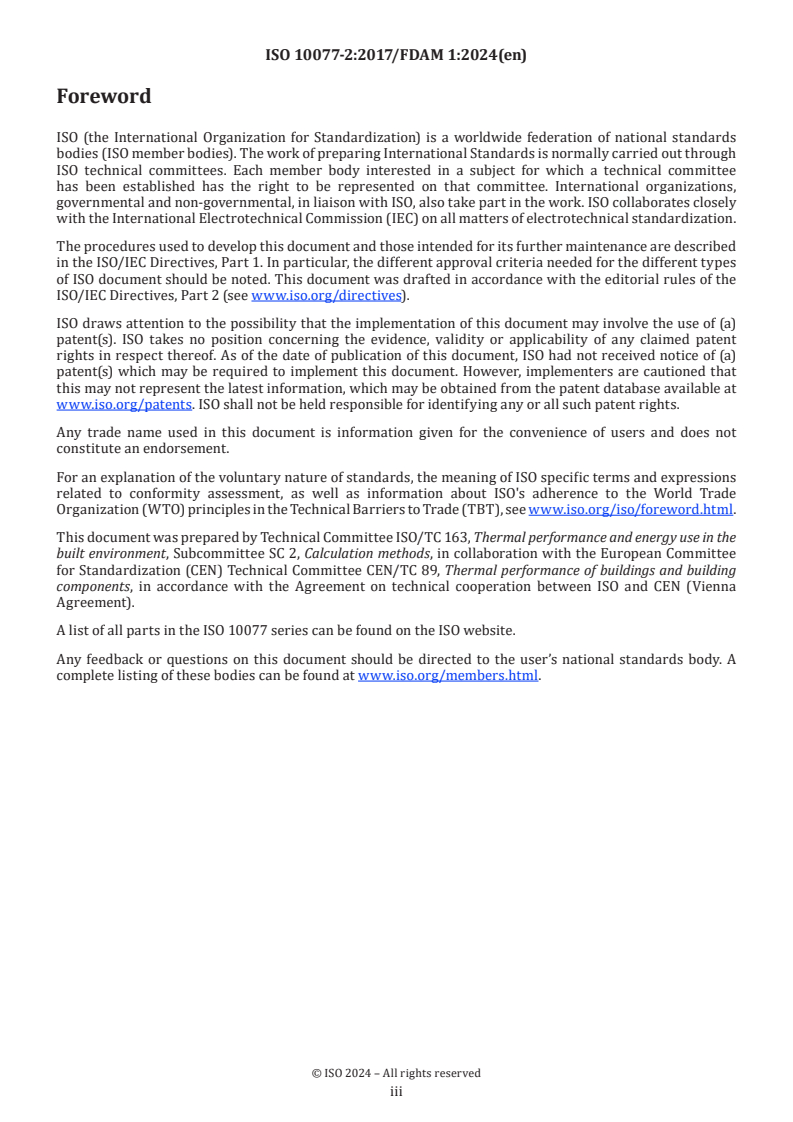 ISO 10077-2:2017/FDAmd 1 - Thermal performance of windows, doors and shutters — Calculation of thermal transmittance — Part 2: Numerical method for frames — Amendment 1
Released:29. 07. 2024