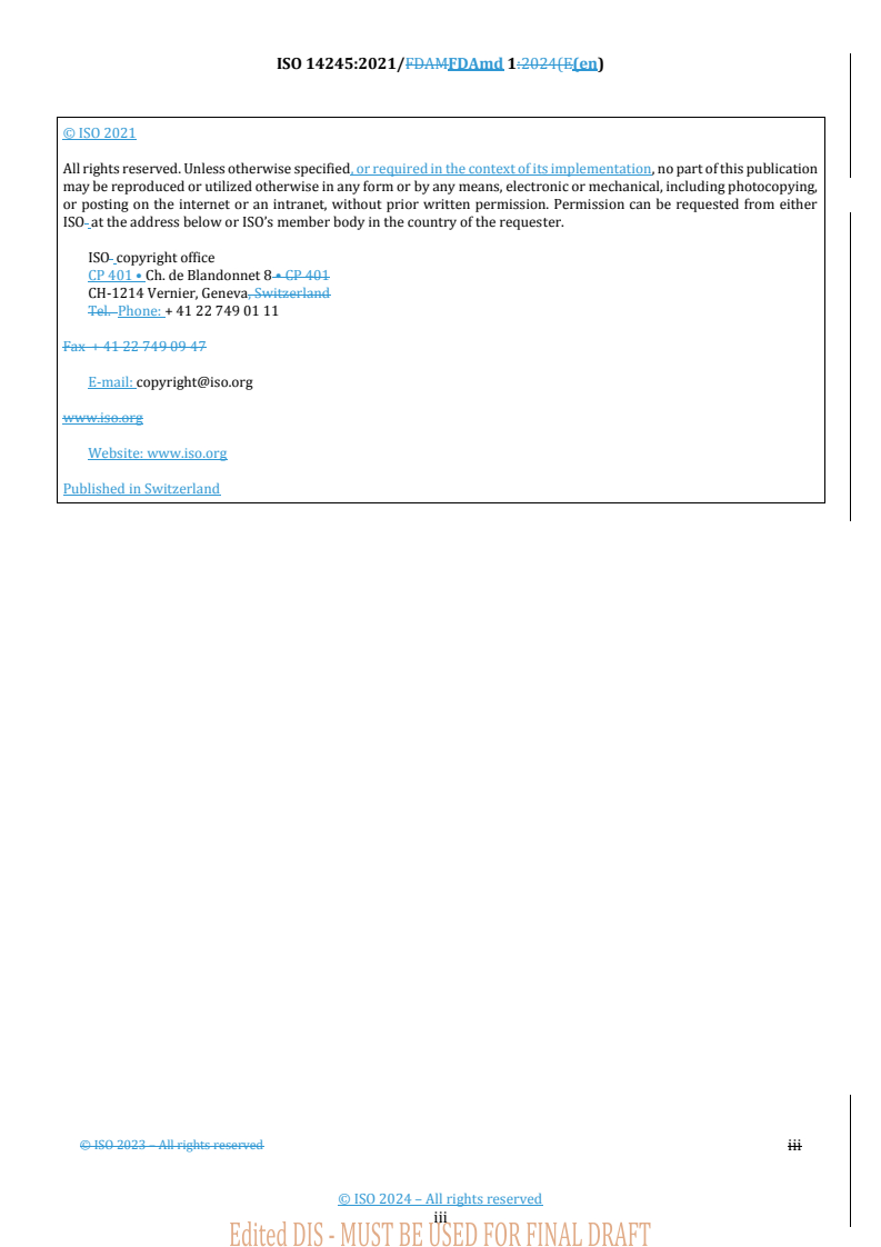REDLINE ISO 14245:2021/FDAmd 1 - Gas cylinders — Specifications and testing of LPG cylinder valves — Self-closing — Amendment 1
Released:24. 05. 2024