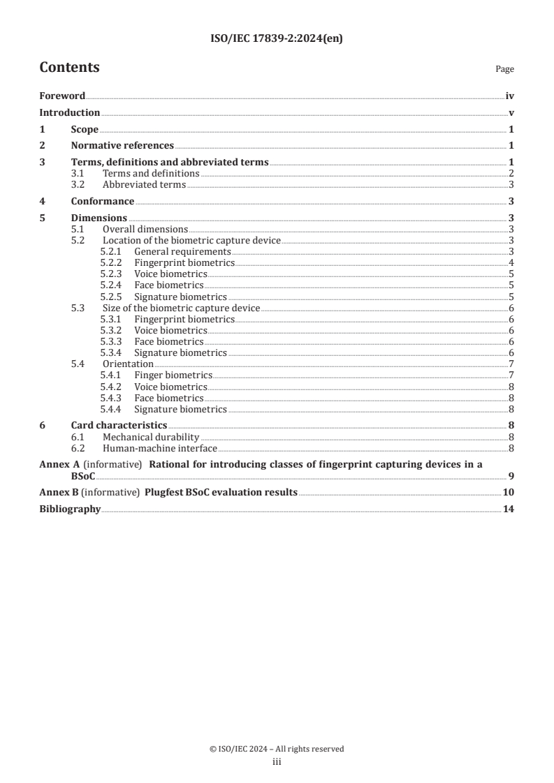 ISO/IEC 17839-2:2024 - Information technology — Biometric System-on-Card — Part 2: Physical characteristics
Released:12. 08. 2024