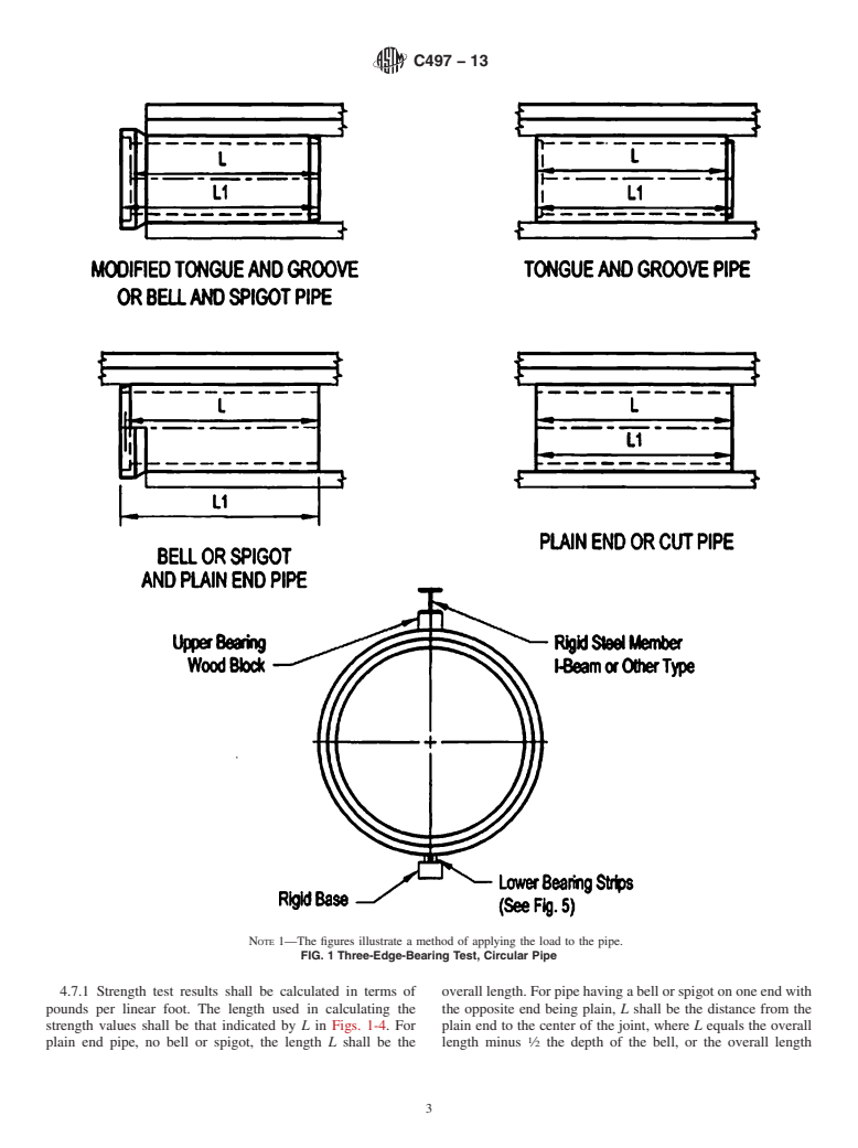 ASTM C497-13 - Standard Test Methods for  Concrete Pipe, Manhole Sections, or Tile