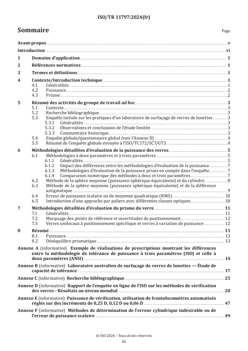 ISO/TR 11797:2024 - Optique ophtalmique – Verres de lunettes – Mesures de puissance et de prisme
Released:11/6/2024